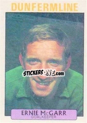 Sticker Ernie McGarr - Scottish Footballers 1971-1972
 - A&BC