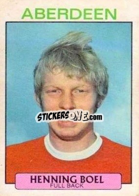 Sticker Henning Boel - Scottish Footballers 1971-1972
 - A&BC