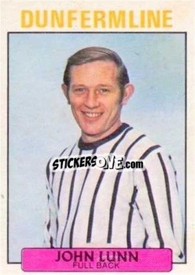 Sticker John Lunn - Scottish Footballers 1971-1972
 n. 118 - A&BC