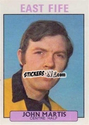 Sticker John Martis - Scottish Footballers 1971-1972
 - A&BC