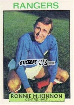 Sticker Ronnie McKinnon - Scottish Footballers 1971-1972
 - A&BC