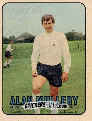 Sticker Alan Mullery - Footballers 1970-1971
 n. PP4 - A&BC