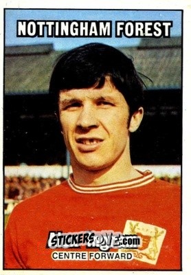 Sticker Alex Ingram - Footballers 1970-1971
 - A&BC