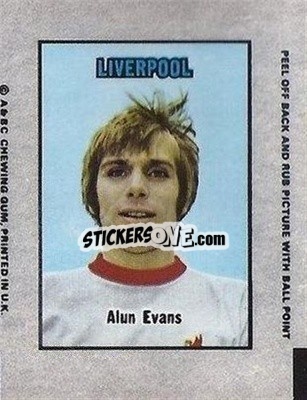 Sticker Alun Evans - Footballers 1970-1971
 - A&BC