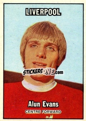Sticker Alun Evans - Footballers 1970-1971
 - A&BC