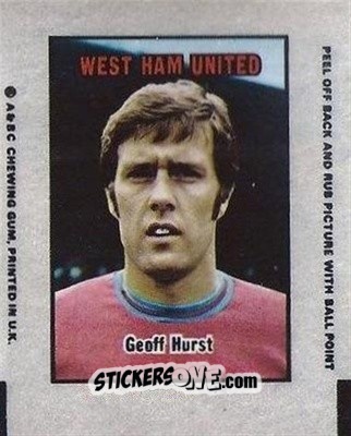 Sticker Geoff Hurst - Footballers 1970-1971
 n. AT38 - A&BC