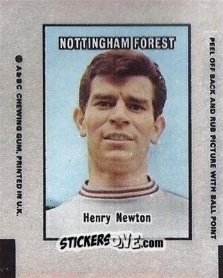 Sticker Henry Newton - Footballers 1970-1971
 n. AT55 - A&BC
