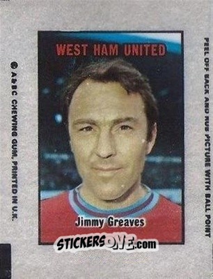 Sticker Jimmy Greaves - Footballers 1970-1971
 n. AT28 - A&BC