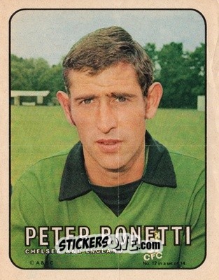 Sticker Peter Bonetti - Footballers 1970-1971
 - A&BC