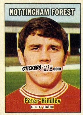 Sticker Peter Hindley - Footballers 1970-1971
 - A&BC