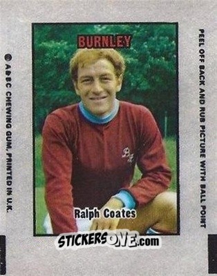 Sticker Ralph Coates - Footballers 1970-1971
 n. AT16 - A&BC