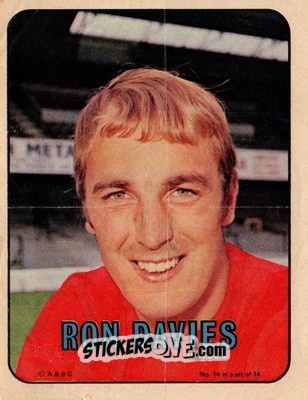Sticker Ron Davies - Footballers 1970-1971
 n. PP14 - A&BC