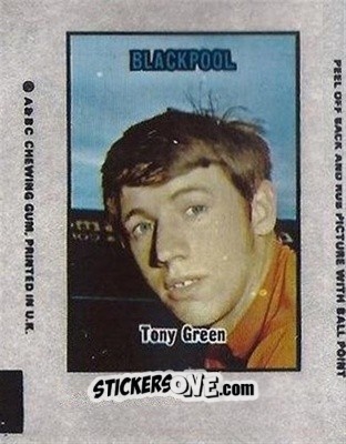 Sticker Tony Green - Footballers 1970-1971
 n. AT29 - A&BC