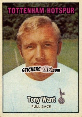 Sticker Tony Want - Footballers 1970-1971
 - A&BC