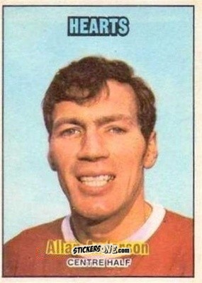 Sticker Alan Anderson - Scottish Footballers 1970-1971
 n. 16 - A&BC