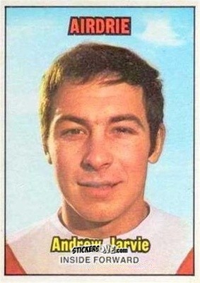 Sticker Andrew Jarvie - Scottish Footballers 1970-1971
 n. 33 - A&BC