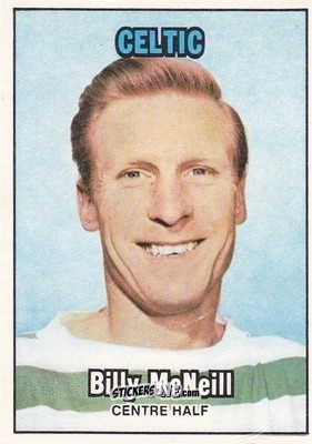Sticker Billy McNeill - Scottish Footballers 1970-1971
 n. 123 - A&BC