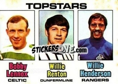 Cromo Checklist 1 - 85 (Bobby Lennox / Willie Renton / Willie Henderson) - Scottish Footballers 1970-1971
 - A&BC