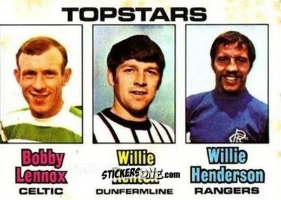 Sticker Checklist 1 - 85 (Bobby Lennox / Willie Renton / Willie Henderson) - Scottish Footballers 1970-1971
 n. 85 - A&BC