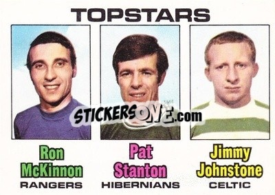 Figurina Checklist 86 - 170 (Ron McKinnon / Pat Stanton / Jimmy Johnstone) - Scottish Footballers 1970-1971
 - A&BC