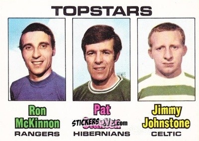 Figurina Checklist 86 - 170 (Ron McKinnon / Pat Stanton / Jimmy Johnstone) - Scottish Footballers 1970-1971
 - A&BC