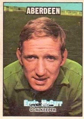 Sticker Ernie McGarr - Scottish Footballers 1970-1971
 n. 37 - A&BC