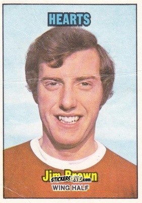 Sticker Jim Brown - Scottish Footballers 1970-1971
 n. 124 - A&BC