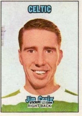 Sticker Jim Craig - Scottish Footballers 1970-1971
 n. 25 - A&BC