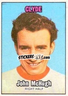 Sticker John McHugh - Scottish Footballers 1970-1971
 - A&BC