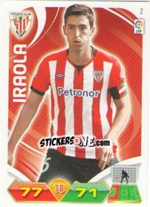 Sticker Iraola - Liga BBVA 2011-2012. Adrenalyn XL n. 2 - Panini