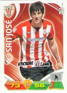 Sticker San José - Liga BBVA 2011-2012. Adrenalyn XL - Panini
