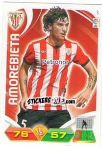 Sticker Amorebieta - Liga BBVA 2011-2012. Adrenalyn XL n. 5 - Panini