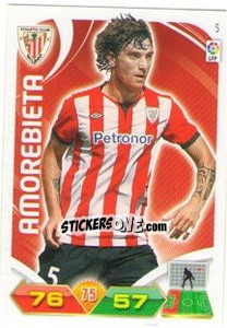 Cromo Amorebieta - Liga BBVA 2011-2012. Adrenalyn XL - Panini