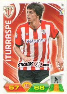 Sticker Iturraspe - Liga BBVA 2011-2012. Adrenalyn XL n. 10 - Panini