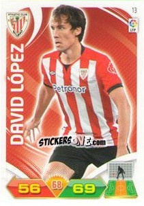 Sticker David López - Liga BBVA 2011-2012. Adrenalyn XL - Panini