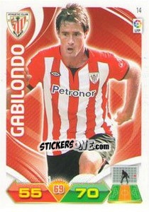 Figurina Gabilondo - Liga BBVA 2011-2012. Adrenalyn XL n. 14 - Panini