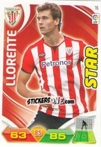 Sticker Fernando Llorente - Liga BBVA 2011-2012. Adrenalyn XL - Panini