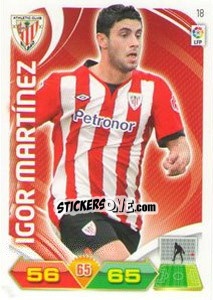 Figurina Igor Martínez - Liga BBVA 2011-2012. Adrenalyn XL n. 18 - Panini