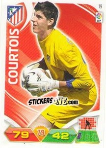 Sticker Courtois - Liga BBVA 2011-2012. Adrenalyn XL n. 19 - Panini