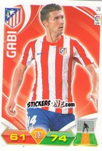 Figurina Gabi - Liga BBVA 2011-2012. Adrenalyn XL - Panini