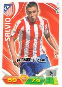 Sticker Salvio - Liga BBVA 2011-2012. Adrenalyn XL n. 33 - Panini