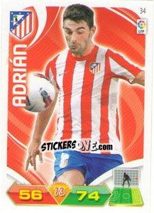 Sticker Adrián Lopez - Liga BBVA 2011-2012. Adrenalyn XL - Panini