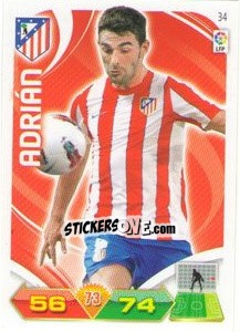 Sticker Adrián Lopez - Liga BBVA 2011-2012. Adrenalyn XL n. 34 - Panini