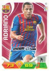 Sticker Adriano Correia - Liga BBVA 2011-2012. Adrenalyn XL n. 43 - Panini