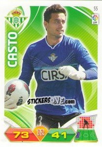 Sticker Casto - Liga BBVA 2011-2012. Adrenalyn XL n. 55 - Panini
