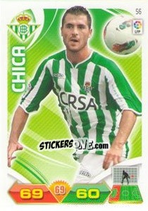 Sticker Chica - Liga BBVA 2011-2012. Adrenalyn XL n. 56 - Panini