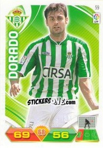 Sticker Dorado - Liga BBVA 2011-2012. Adrenalyn XL n. 59 - Panini