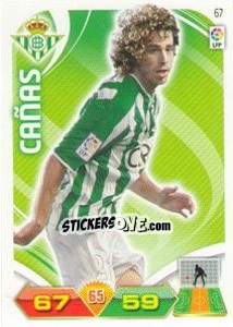 Sticker Cañas - Liga BBVA 2011-2012. Adrenalyn XL n. 67 - Panini