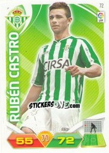Sticker Rubén Castro - Liga BBVA 2011-2012. Adrenalyn XL - Panini