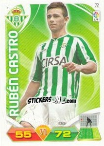 Figurina Rubén Castro - Liga BBVA 2011-2012. Adrenalyn XL - Panini